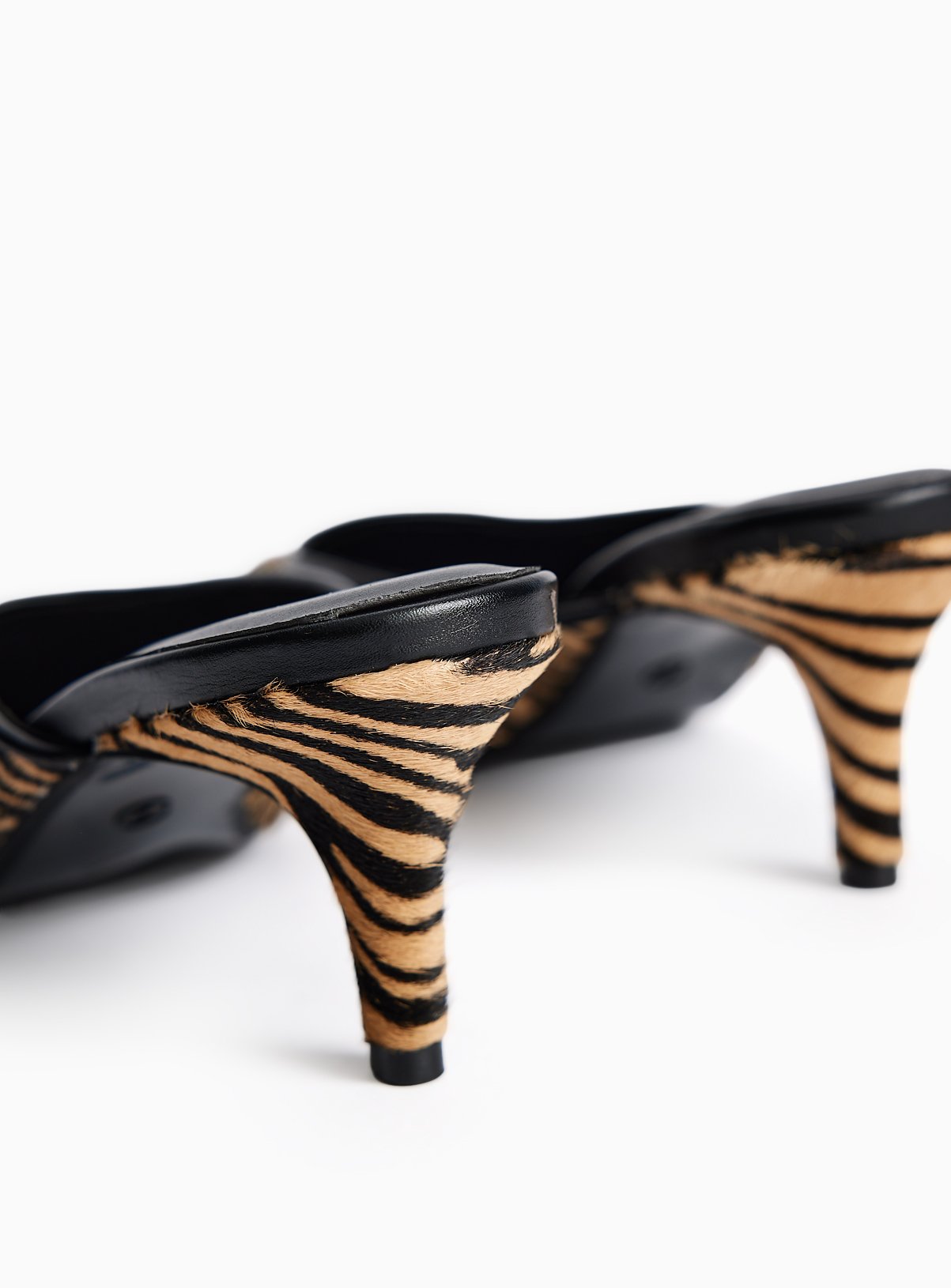 Zebra Pony Heeled Mules 7 - Image 4 thumbnail